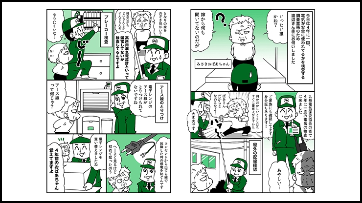 【連載マンガ】vol.8 4年に1回の電気の定期検査