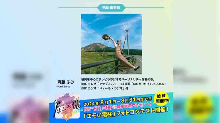 第4回「エモい電柱フォトコンテスト」特別審査員[齊藤ふみさん]